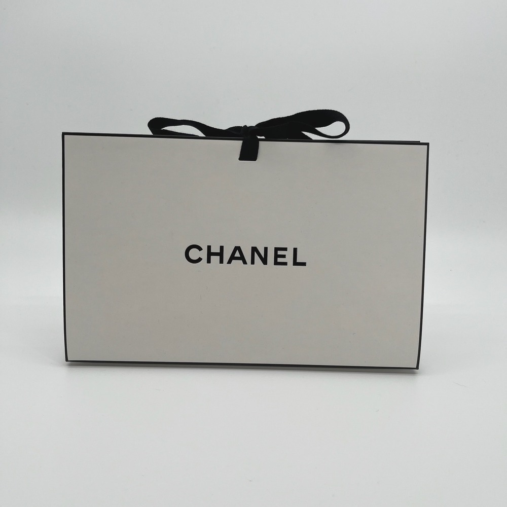 Chanel Shopping Gift Bag White Paper Gift Bag 6x9x3 Logo Authentic